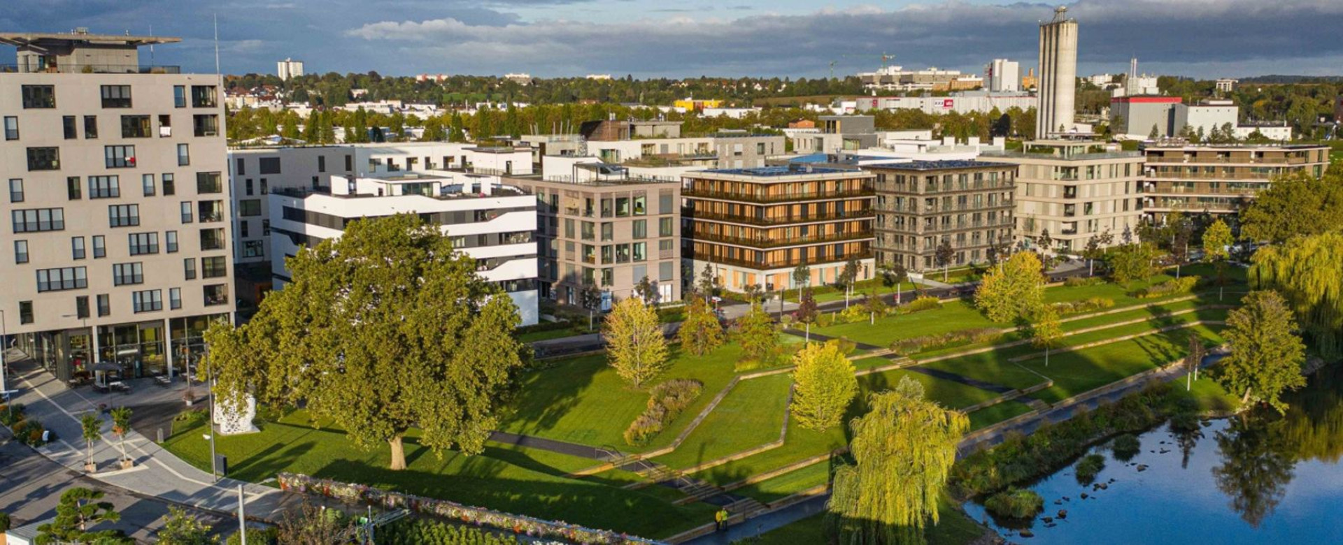 Schmuckbild: Hier sieht man einen Teil des neuen Stadtteils Neckarbogen.