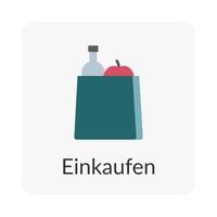 Eine Einkaufstasche als illustriertes Icon